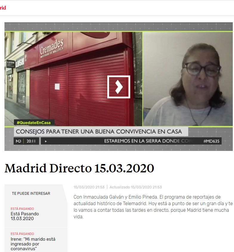 telemadrid monica pereira